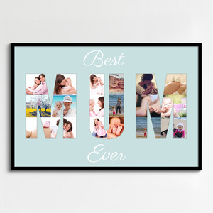 Maak je eigen "Best Mum Ever" fotocollage - Persoonlijk en uniek cadeau!