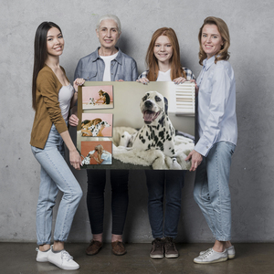 Creëer jouw unieke hondenherinnering in XXL op Alu-Dibond, perfect gepersonaliseerd!