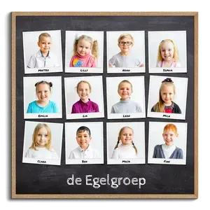Creëer je eigen gepersonaliseerde Polaroid-klassenfoto van de Igelgroep