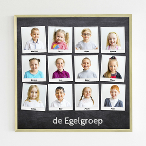 Creëer je eigen gepersonaliseerde Polaroid-klassenfoto van de Igelgroep