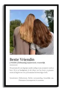 Maak je eigen 'Beste Vriendin' Duden-definitie poster met persoonlijke foto