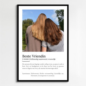 Maak je eigen 'Beste Vriendin' Duden-definitie poster met persoonlijke foto