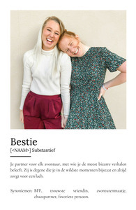 Ontwerp je persoonlijke Bestie-definitieposter met foto's en aanpassingen