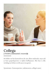 Personaliseer je 'Collega' Duden poster als speciaal cadeau