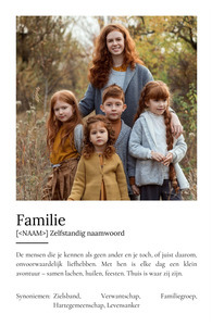 Maak je eigen Familie-Poster: Persoonlijke fotocollage met betekenisvolle tekst