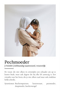 Maak een gepersonaliseerd Patentante Definitions-Poster als uniek cadeau!