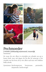 Maak een gepersonaliseerd Patentante Definitions-Poster als uniek cadeau!
