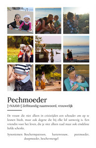 Maak een gepersonaliseerd Patentante Definitions-Poster als uniek cadeau!