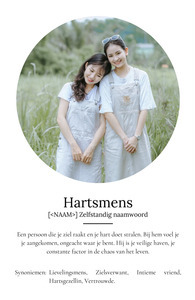 Creëer jouw persoonlijke 'Herzensmensch' poster met liefdevolle definitie & foto's Creëer jouw persoonlijke 'Herzensmensch' poster met liefdevolle definitie & foto's