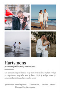 Creëer jouw persoonlijke 'Herzensmensch' poster met liefdevolle definitie & foto's Creëer jouw persoonlijke 'Herzensmensch' poster met liefdevolle definitie & foto's