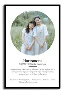 Creëer jouw persoonlijke 'Herzensmensch' poster met liefdevolle definitie & foto's
