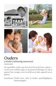 Personaliseerbaar Duden-stijl Definitiesposter voor ouders met jouw foto!