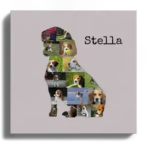Creëer Je Eigen Beagle Collage - Persoonlijk Foto Geschenk!