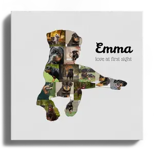 Creëer je eigen Rottweiler fotocollage met persoonlijke tekst!