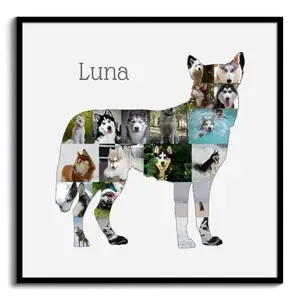 Creëer jouw Husky Collage - Unieke herinnering met persoonlijke foto's!