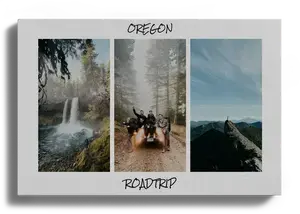 Maak je roadtrip fotocollage met route, stops en datum