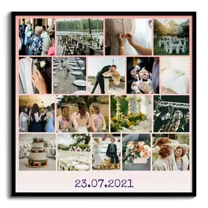 Creëer je eigen trouwposter met unieke foto's en datum