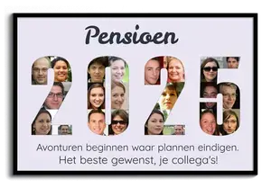 Persoonlijke pensioen-fotocollage: Maak jouw unieke afscheidsgeschenk