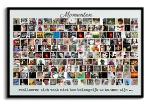 Creëer je eigen fotocollage met persoonlijke tekst - perfect cadeau!