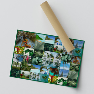 Natuurfotografie Collage – Ontwerp & bestel jouw tropische planten & palmen, premium print