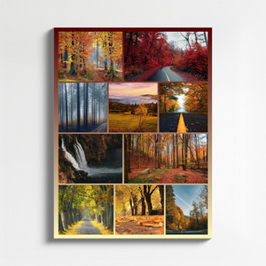 Ontwerp je landschapsfotocollage – premium print als poster of canvas, vier seizoenen