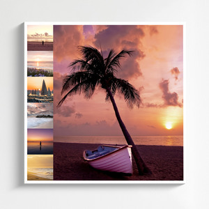 Maak je landschaps-fotocollage: strand, zonsondergang, meren & bergen – premium print Maak je landschaps-fotocollage: strand, zonsondergang, meren & bergen – premium print
