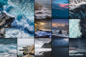 Fotocollage Natuur & Weer - ontwerp je mist- en onweer-collage, bestel premium print