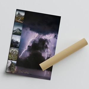 Fotocollage Natuur & Weer - ontwerp je mist- en onweer-collage, bestel premium print