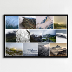 Fotocollage Natuur & Weer - ontwerp je mist- en onweer-collage, bestel premium print