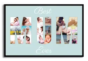Maak je eigen "Best Mum Ever" fotocollage - Persoonlijk en uniek cadeau!