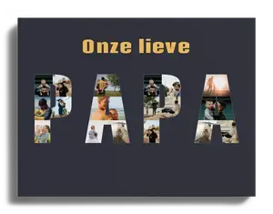 Fotocollage voor Mama Papa Oma Opa – fotoletters, personaliseer & bestel nu