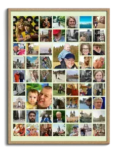 Maak jouw unieke Familieposter met gepersonaliseerde fotocollage en tekst