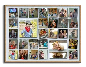 Creëer je eigen gepersonaliseerde fotocollage in speels raster-design