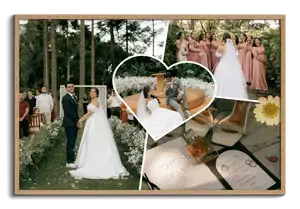 Maak jouw trouw-fotocollage scrapbook clean stijl