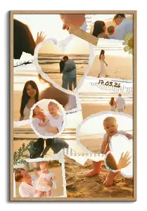 Maak jouw trouwcollage scrapbook met namen en datum