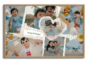 Maak je favoriete momenten scrapbook fotocollage
