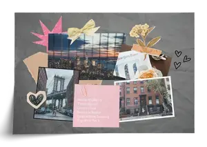 Maak je vakantie scrapbook-collage met foto's en warme details