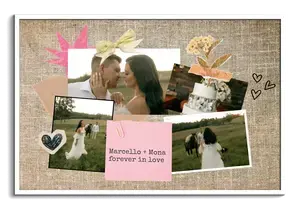 Maak jouw bruiloft scrapbook collage