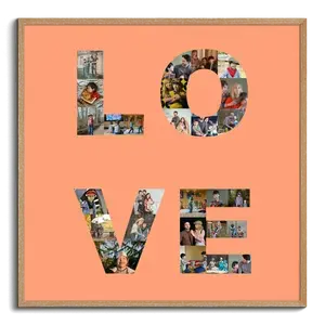 Maak je eigen LOVE fotocollage - Persoonlijk en stijlvol voor elke gelegenheid