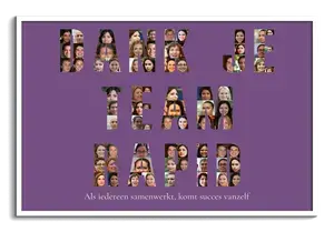 Uitdruck Fotocollage "DANKE TEAM RAPID" - Personaliseer je Dankbaarheid!