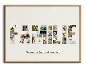 Maak je unieke FAMILIE fotocollage - Bewaar jullie mooiste momenten
