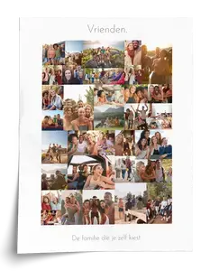 Creëer je unieke vriendenfoto collage: persoonlijk en aanpasbaar cadeau