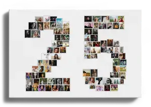 Creëer je eigen jubileum fotocollage - Perfect cadeau voor 25 jaar vieren