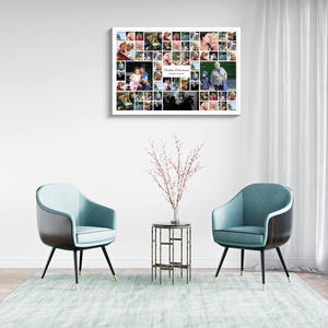 Persoonlijke rouwcollage maken op hoogwaardige canvasprint