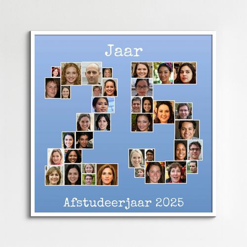 Personen van Het Afsluitjaar als Fotocollage maken