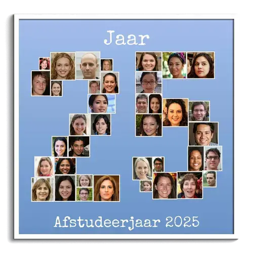 Personen van Het Afsluitjaar als Fotocollage maken