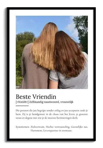 Maak je eigen 'Beste Vriendin' Duden-definitie poster met persoonlijke foto