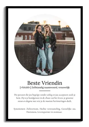 Maak je eigen 'Beste Vriendin' Duden-definitie poster met persoonlijke foto