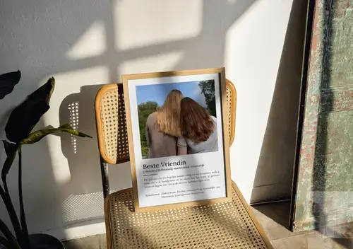 Definitionsposter Beste Vriendin met Foto's