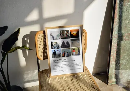 Definitionsposter Beste Vriend Duden-Stijl